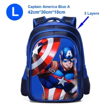 Zaino Capitan America - Spiderman - Airon Man