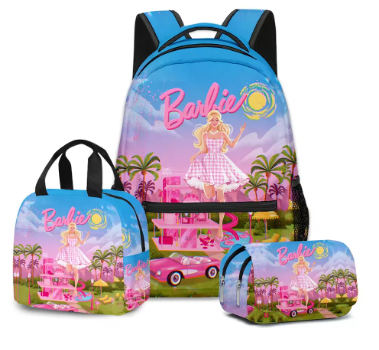 Zaino Barbie 3 Pezzi